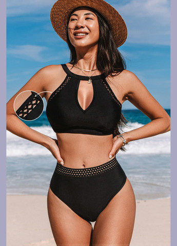 Черный летний купальник CUPSHE