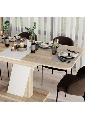 Стол-трансформер Lendi 1400х750х800 Дуб сонома/Белый бриллиант (TB18130100000) Art In Head (337309189)