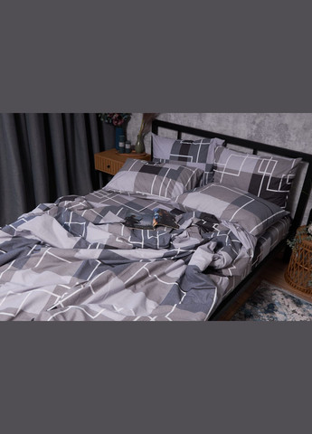 Комплект постільної білизни Бязь Gold Люкс «» двоспальний 175х210 наволочки 2х50х70 (MS-820001989) Moon&Star Domiano (285717575)