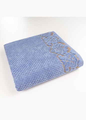 GM Textile набор махровых полотенец 3шт 50x90см, 50x90см, 70x140см damask премиум качества жаккардовое с велюром 550г/м2 () синий производство -