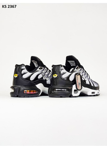 Чорні Осінні кросівки чоловічі nike air tn max plus black white найк аір макс тн плюс No Brand