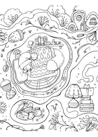 Раскраска Миллион рождественских пушистиков Костюшко М Жорж (315780057)