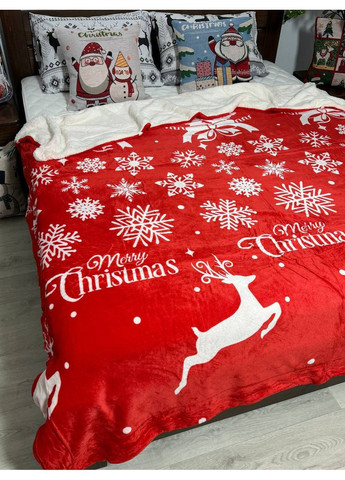 Новогодний плед на овчине Vishnya (368971069)