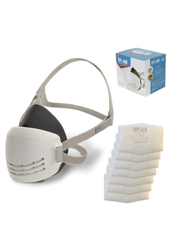 Респіратор напівмаска STRONG ST-AX з фільтрами KN90 (10 шт.) 3М (315516462)