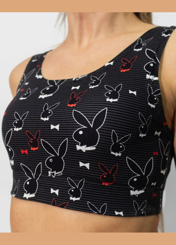 Біла всесезон піжама жіноча з куліра топ і шорти з принтом плейбой Maybel