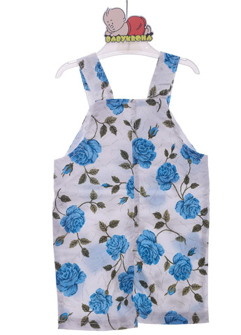 Блакитний літній шорти комбінезон з футболкою для трояндочки блакитний 80 см (38698) BABYKROHA