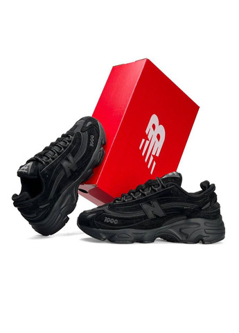 Чорні Осінні кросівки чоловічі new balance black No Brand 1000 All