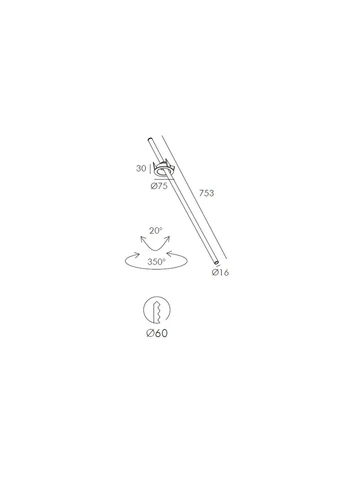 Встраиваемый светильник RSL74198 3W BK 4000K Skarlat (399434894)