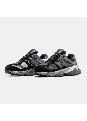 Сірі Осінні кросівки чоловічі new balance 9060 black grey нью беланс 9060 No Brand