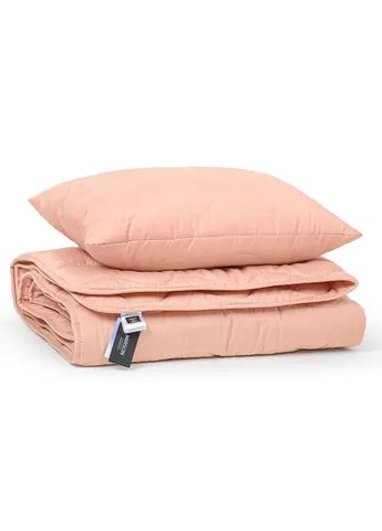 Ковдра Набір бавовняний Всесезонний №1748 Eco Light Coral Ковдра 155x215+2 подушки 50x70 середні (2200003710786) Mirson Набір бавовняний Всесезонний 1748 Eco Light Coral (379322901)