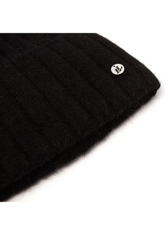 Шапка біні жіноча ангора чорна CHRISTA LuckyLOOK 237-261 (322792599)