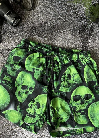 Чоловічі чорні комфортні пляжні шорти на підкладці з модним дизайном No Brand (296007351)