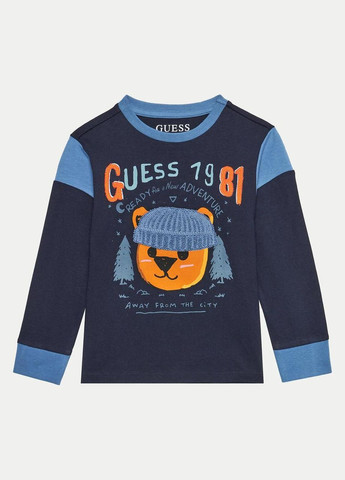 Темно-синий лонгслив GUESS KIDS