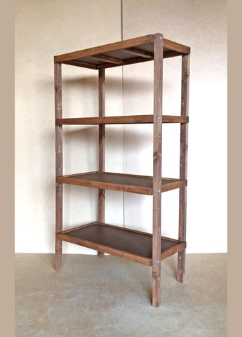 Етажерка розбірна з дерева Честер 4 полиці 40х80х150 капучино (ЄТЖ-844080150) No Brand (327865968)