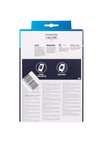 Мешки E 200S Sbag Classic 5штх3 л бумажн (900168462) Electrolux (316493473)