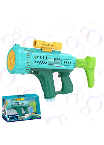 Мильні бульбашки для дітей, генератор мильних бульбашок, пістолет для мильних бульбашок на акумуляторі, зелений No Brand (346530778)