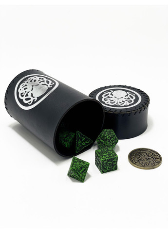 Настольная игра Стакан для кубиков Ктулху черный Dice Cup Планета ігор (372480408)
