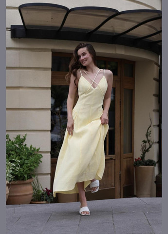 Літні сарафани жіночі для відпочинку на природі з відкритою спиною та завищеною талією Intruder (347579769)