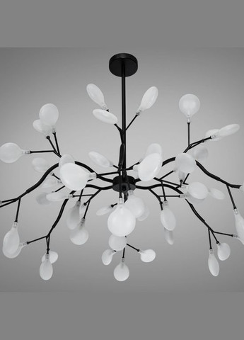 Люстра-підвіс металева чорна на штанзі 54 ламп G4 100х80 см Diasha (301346468)