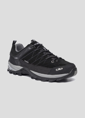 Черные демисезонные черные кроссовки rigel low trekking shoes wp CMP
