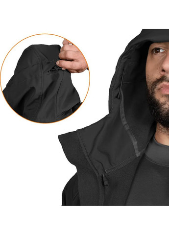 Чорна демісезонна куртка talker ofthell чорний Camotec