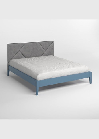 Полуторне дерев'яне ліжко Нью-Йорк ДК (S7010R90B)/Аляска 93 (Сірий) 120х190 см (MBG-10390) Mebigrand (366084671)