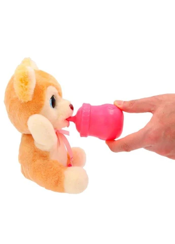 Интерактивная игрушка серии "Yummy" Померанский шпиц Baby Paws 926387IM с аксессуарами Toysi (392690995)