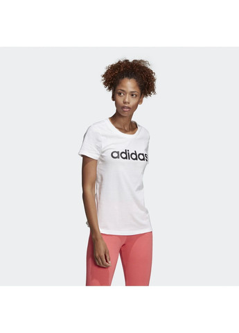 Футболка жіноча Essentials Linear W White DU0629 adidas - (365961640)