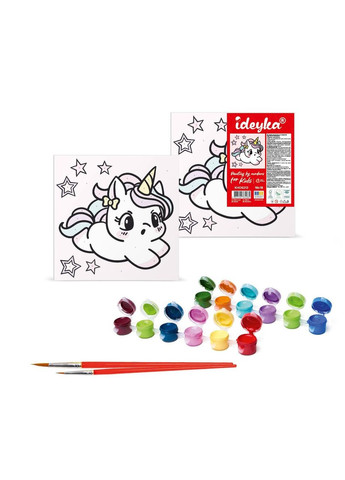 Картина за номерами Щасливий коргі Ідейка 18 х 18 KHO6228 IDEYKA (354828032)