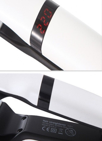 Плойка прасок для волосся V-511 керамічне покриття Білий VGR (302243300)