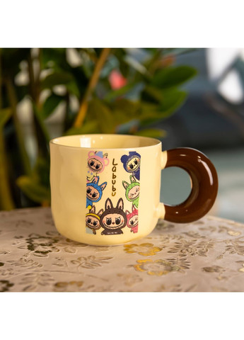 Чашка фарфоровая Labubu Brighten Your Day 400 (мл) подарочная кружка прикольная чашка для детей на подарок FM-21D Jooki (372010860)