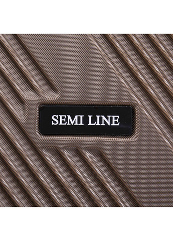 Чемодан маленький для ручной клади 20" (S) ABS-Plastic Brown (T5850-1) Semi Line (352690806)