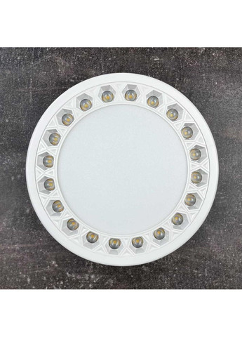 Світильник LED даунлайт ADAMANT 24W 4200K круг IP20 білий Violux (365651466)