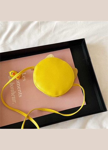 Дитяча сумочка для дівчинки подарунок Котик пухнастий з блискітками Жовта PRC (264913989)