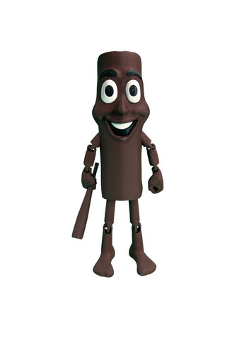 Іграшка Tung Tung Sahur деревʼяшка веселий з серії Italian Brainrot коричневий 19 см (IBR10009) DrukHouse3D (352507232)
