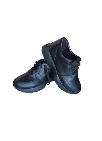 Кроссовки женские кожаные Ailinda чёрные демисезоны (315890764)