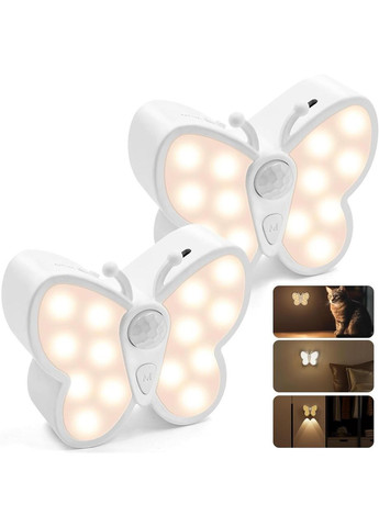 Світлодіодний світильник-бра "Метелик" Настінний нічник з датчиком руху No Brand (367624937)
