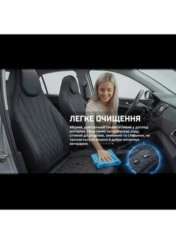 Набір чохлів V-8885 Bk повн к-т екошкіра чорні VOIN (388241500)