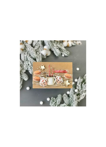 Набор для создания Рождественских открыток "Sweet Christmas" FDGCK-041, 5 шт Fabrika Decoru (370218582)