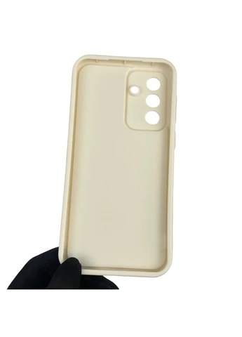 Чохол силіконовий оригінальний Soft Touch з 3D принтом злого кота для Galaxy A36 5G (SM-A366U) молочний (Повний захист камери) Samsung (378969809)