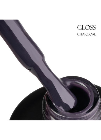 Кольорова база GLOSS Color Base Gel Charcoal, 11 мл Gloss Company (278650147)