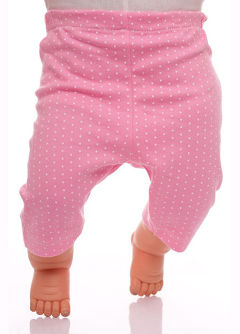 Комбінований літній костюм літній для дівчинки трикотажний з дівчинкою рожевий 62 см (32274) BABYKROHA