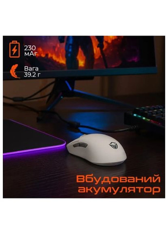 Мишка (MT-GW40_PRO-B) MEETION GW40 PRO Bluetooth/Wireless/USB White (368561939)