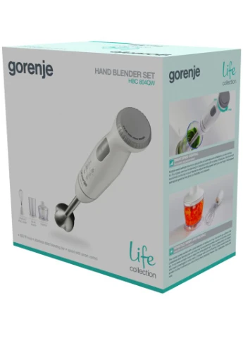 Занурювальний блендер 800 Вт металевий 39,7 см Gorenje (386700805)