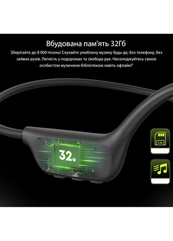 Наушники с костной проводимостью BE17 Black Langsdom (361072361)