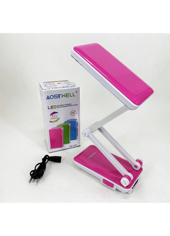 Настольная лампа Topwell 1019 Голубая аккумуляторная светодиодная регуляция уровня наклона. Цвет: красный No Brand (368771629)