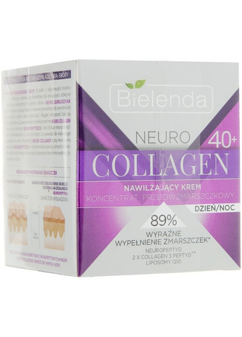 Зволожувальний крем-концентрат проти зморшок 40+ Neuro Collagen 50ml (356569-2018) Bielenda (368602880)