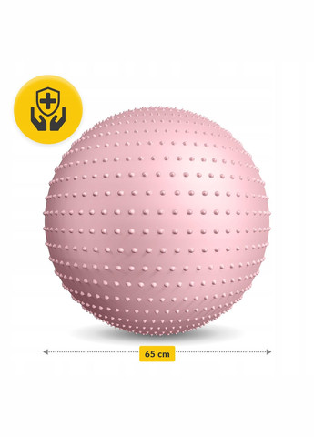 Мяч для фитнеса (фитбол) 65 см массажный Anti-Burst Pink () 4FIZJO P-5905973400220 (345714805)