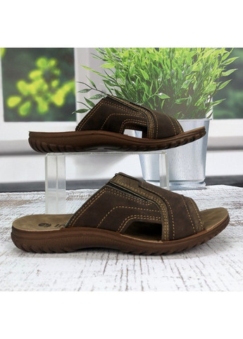 Коричневые повседневные шлепанцы мужские Inblu