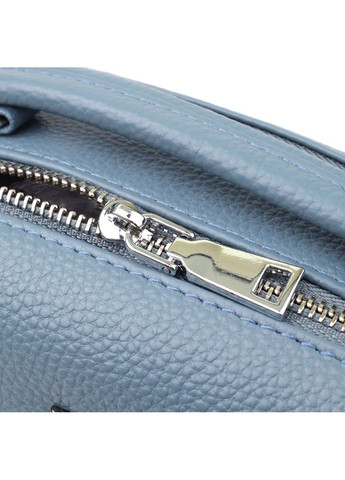 Сумка тоут через плечо женская из натуральной кожи средняя Голубой 38205 Vintage (355245236)